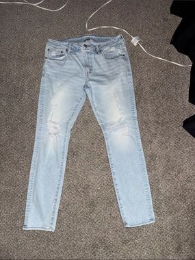 Men’s American Eagle air flex 360 skinny fit distressed jeans size 36 x 32